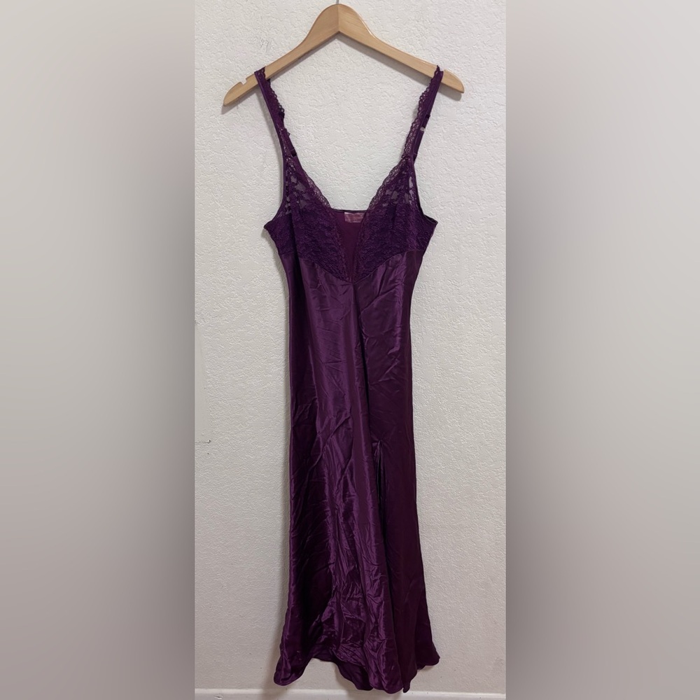 Vintage Victoria’s Secret gold label satin slip dress